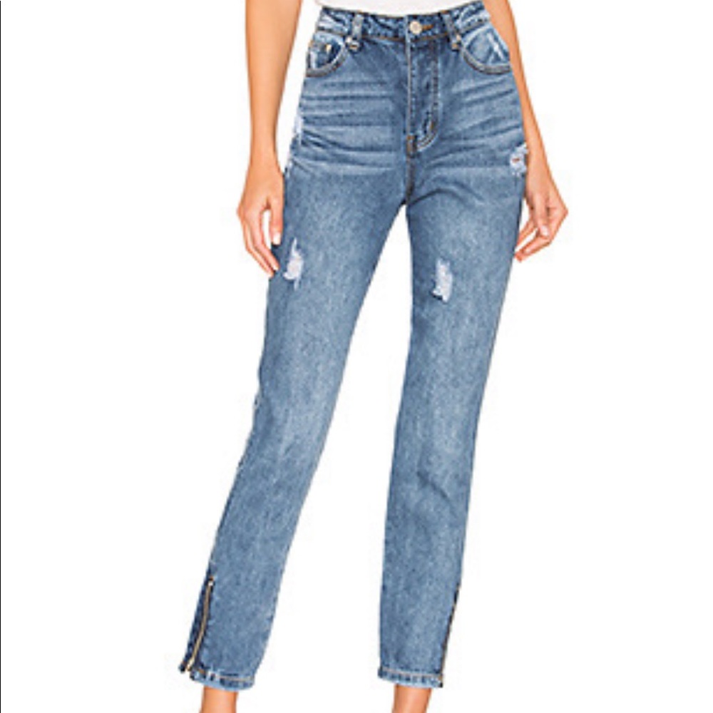 superdown Gigi Distressed Denim Jeans size 24